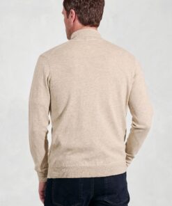 Alternative view of Cornwall Stone Cotton Merino Roll Neck Jumper