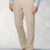 Regular Fit Cowdrey Stone Linen Cotton Stretch Drawcord Trouser