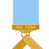 Craft Past Master Breast Jewel - Engraved Name &  Number On Bars
