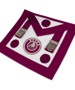 Craft Provincial Steward Apron - Lambskin (rosettes) Incl Badge