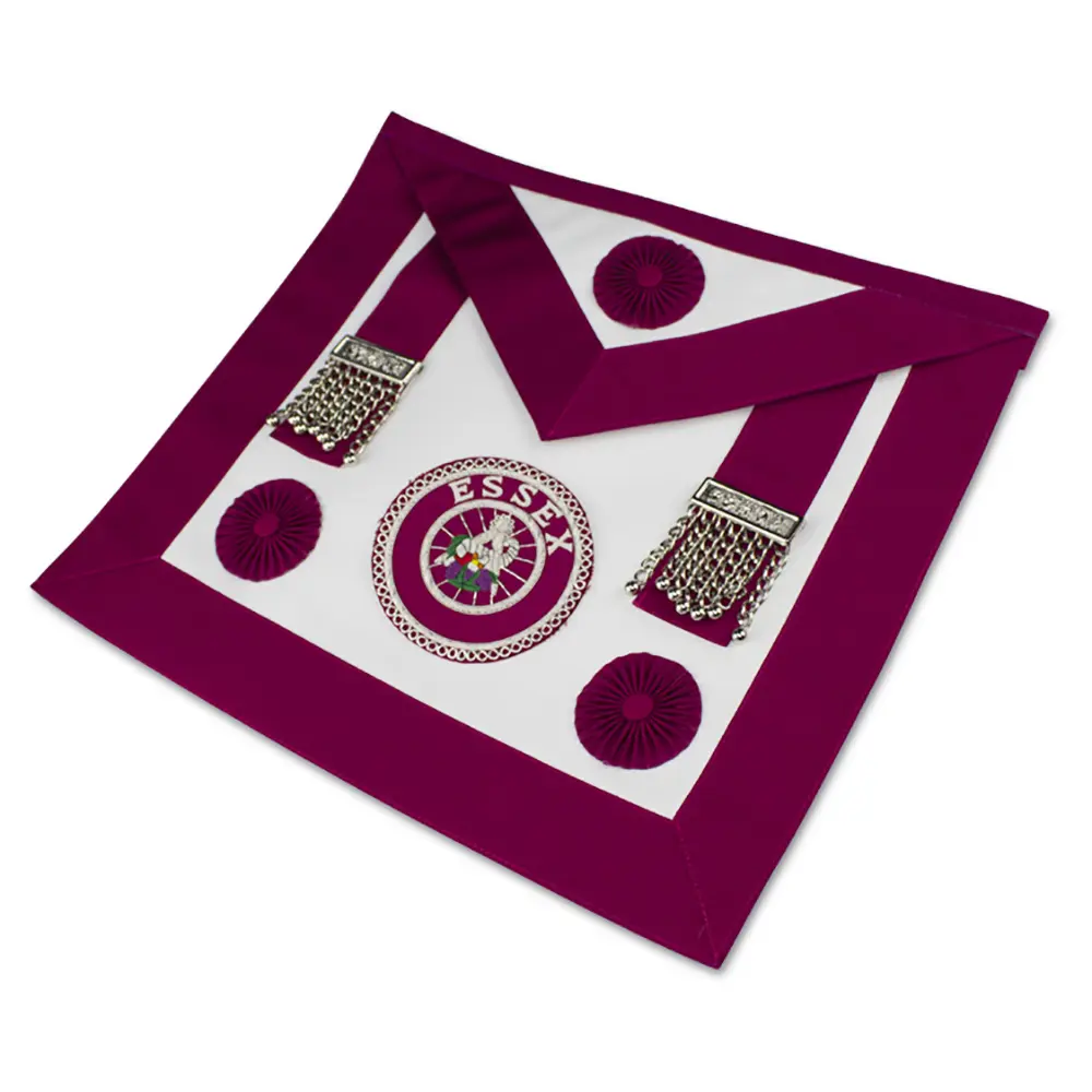Craft Provincial Steward Apron - Lambskin (rosettes) Incl Badge