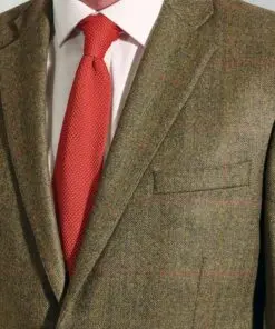 Alternative view of Regular Fit Dalton Olive Check Wool Suit Jacket
