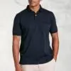 Damon Navy Pure Cotton Jersey Polo Shirt