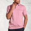 Damon Pink Pure Cotton Jersey Polo Shirt