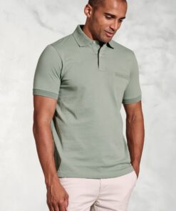 Damon Sage Pure Cotton Jersey Polo Shirt
