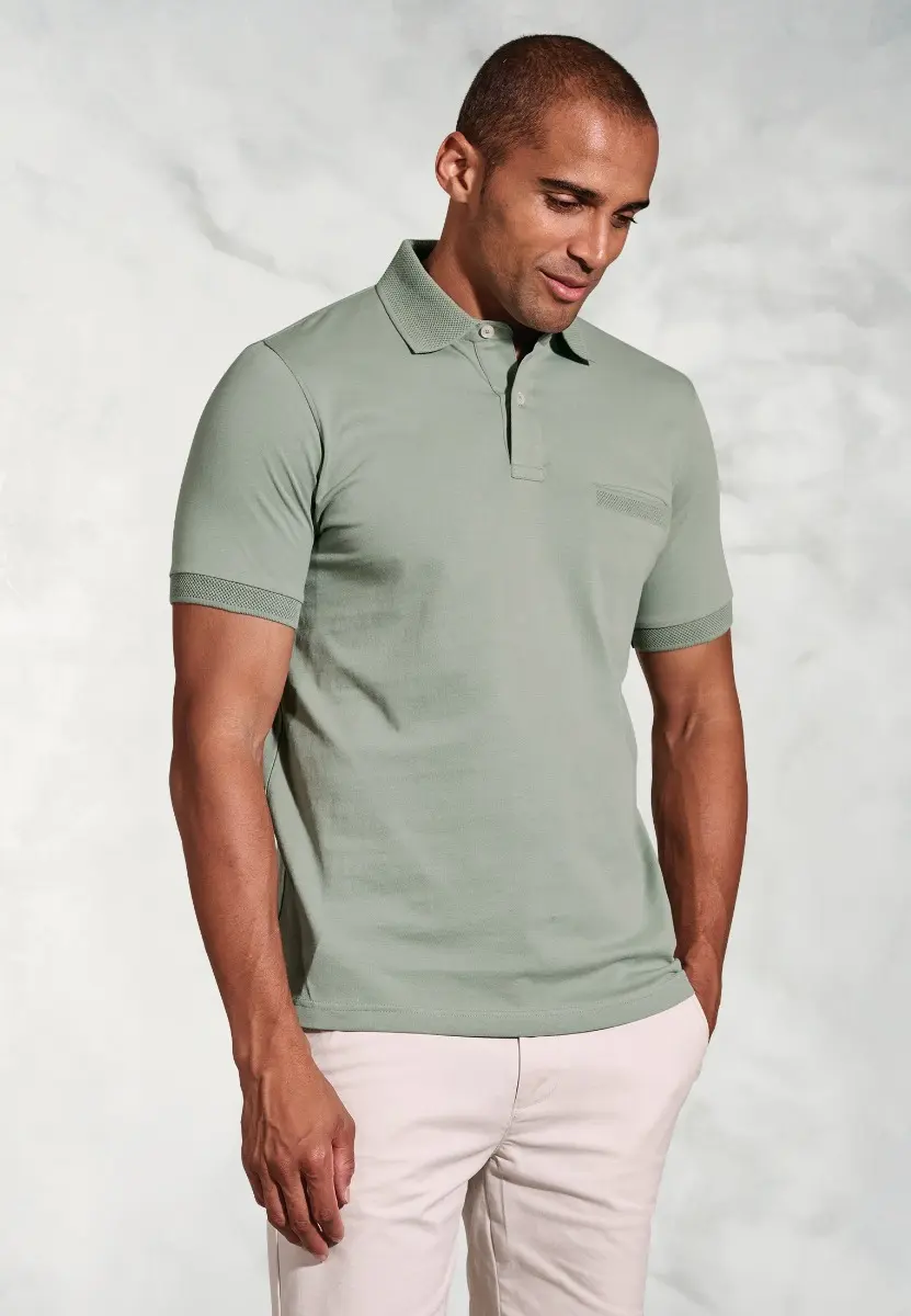 Damon Sage Pure Cotton Jersey Polo Shirt
