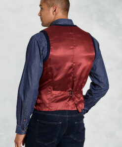 Alternative view of Dettori Navy Wool Blend Waistcoat