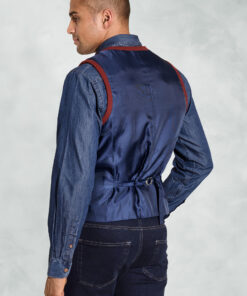 Alternative view of Dettori Red Wool Blend Waistcoat