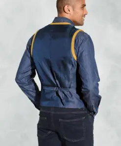 Alternative view of Dettori Mustard Wool Blend Waistcoat