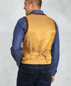 Alternative view of Dettori Rust Wool Blend Waistcoat