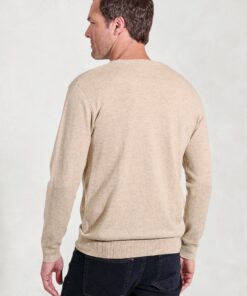 Alternative view of Devon Stone Cotton Merino Crew Neck Jumper