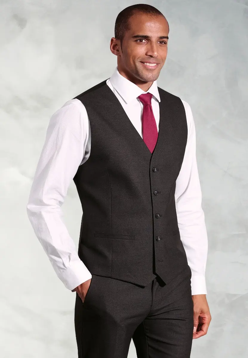 Tailored Fit Charcoal Waistcoat