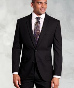 Tailored Fit Dijon Black Suit Jacket