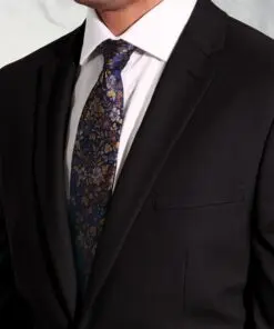 Alternative view of Tailored Fit Dijon Black Suit Jacket