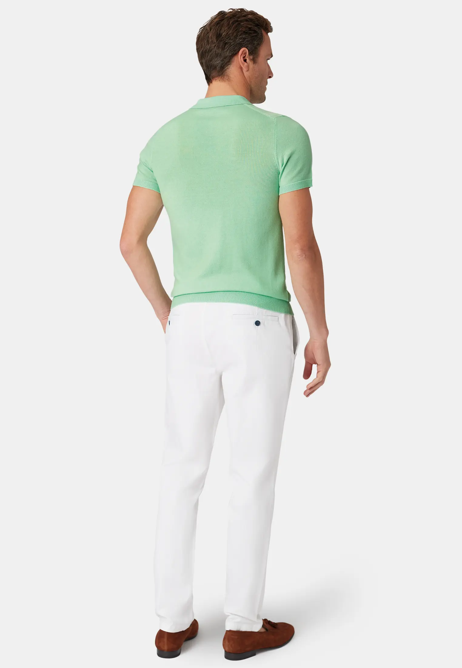Duke Apple Merino Wool Polo Shirt - Image 2