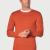 Earby Paprika Cotton Crew Neck Jumper