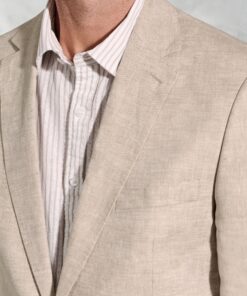 Alternative view of Tailored Fit Eastwood Sand Pure Linen Jacket