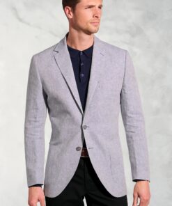 Tailored Fit Eastwood Light Blue Pure Linen Jacket