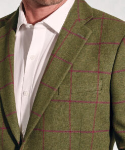Alternative view of Regular Fit Edlingham Moss Check Wool Blend Jacket