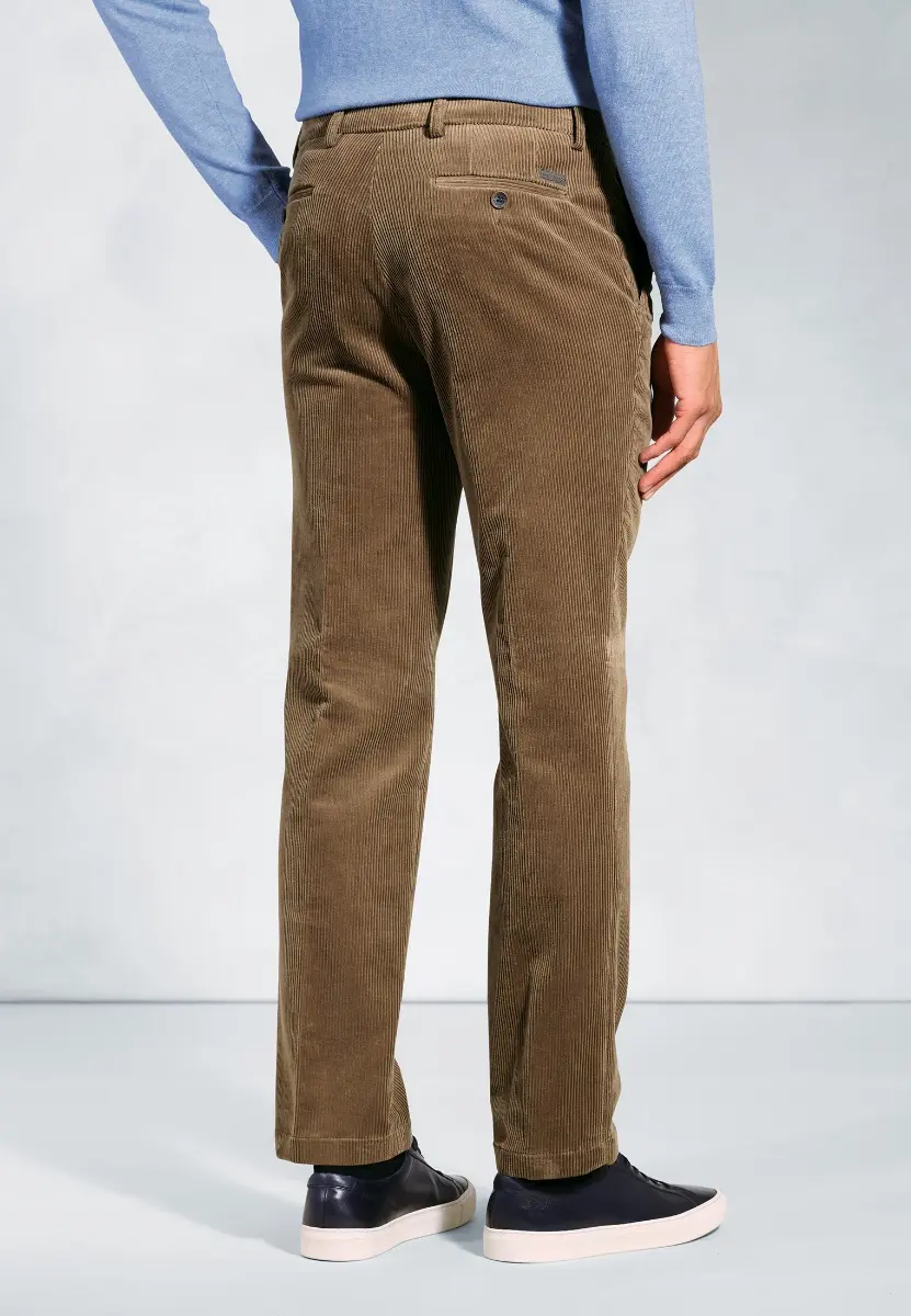 Regular Fit Ellroy Camel Corduroy Trouser - Image 2