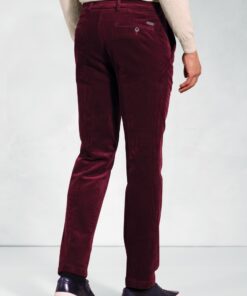Alternative view of Regular Fit Ellroy Cherry Corduroy Trouser
