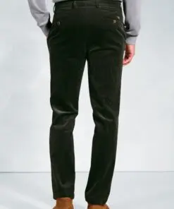 Alternative view of Regular Fit Ellroy Olive Corduroy Trouser