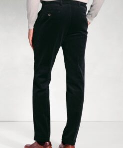 Alternative view of Regular Fit Ellroy Black Corduroy Trouser