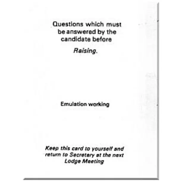Emulation Question Card (raising)