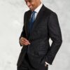 Regular Fit Epsom Grey Pinstripe Wool Suit Jacket