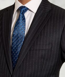 Alternative view of Regular Fit Epsom Grey Pinstripe Wool Suit Jacket