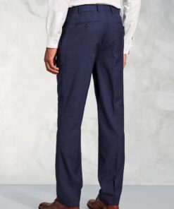 Alternative view of Tailored Fit Felton Navy Overcheck Suit Trousers