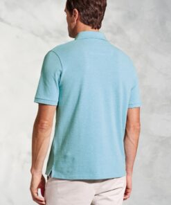 Alternative view of Firth Aqua Pure Cotton Pique Polo Shirt