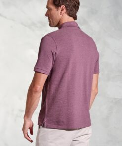 Alternative view of Firth Mauve Pure Cotton Pique Polo Shirt
