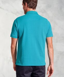 Alternative view of Firth Turquoise Pure Cotton Pique Polo Shirt