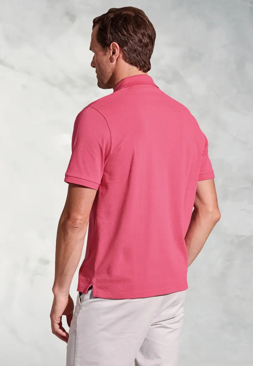 Firth Rose Pure Cotton Pique Polo Shirt - Image 2