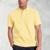 Firth Lemon Pure Cotton Pique Polo Shirt