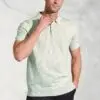 Gibson Mint Slub Linen Blend Polo Shirt