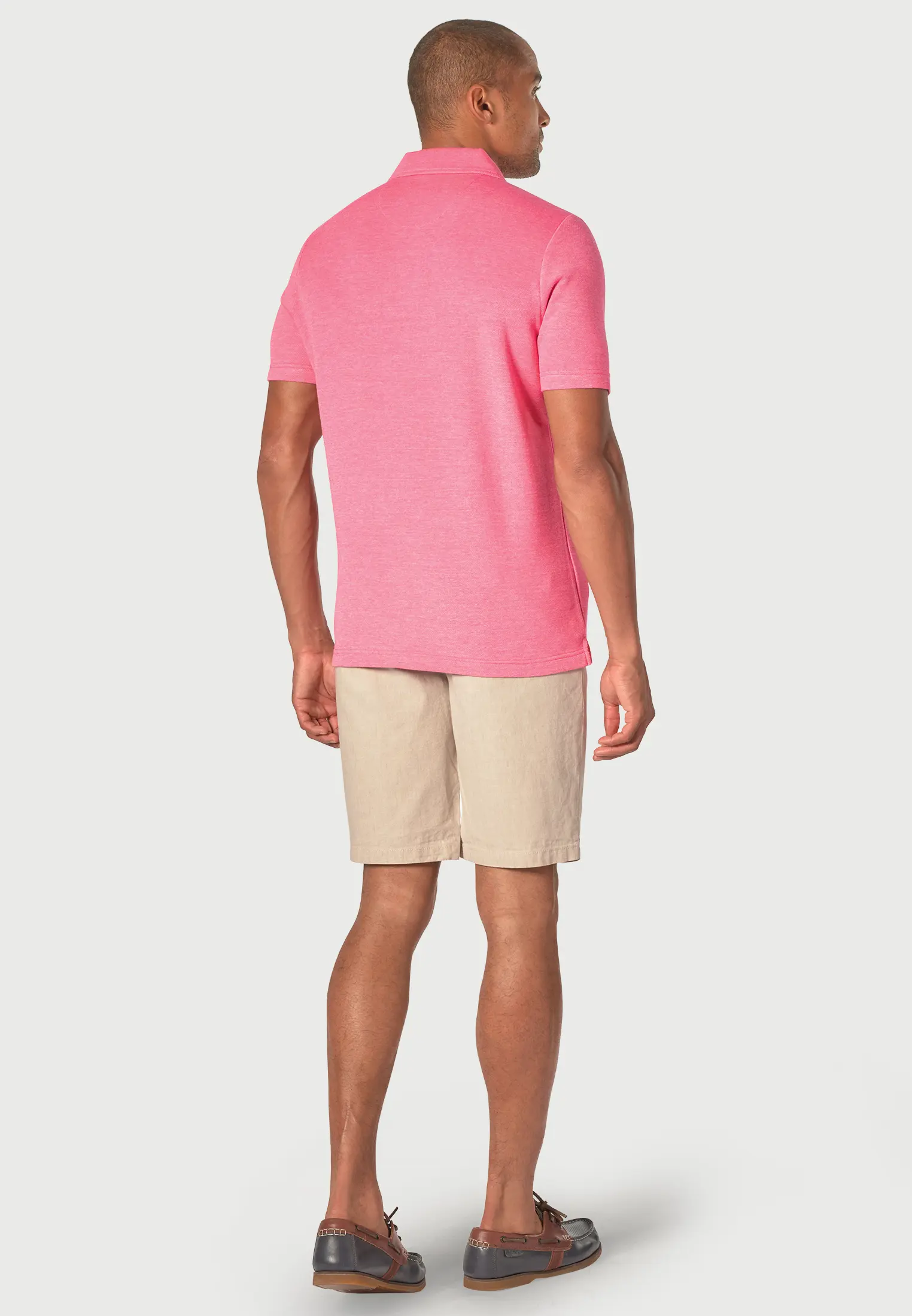Gough Cotton Rich Rose Soft Knit Polo Shirt - Image 2