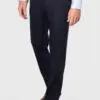 Tailored Fit Gower Navy Linen Blend Suit Trouser