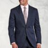 Tailored Fit Grant Navy Linen Blend Mixer Suit Jacket