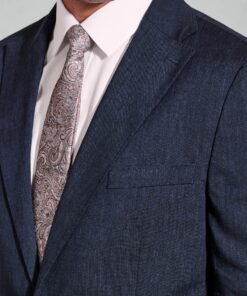 Alternative view of Tailored Fit Grant Navy Linen Blend Mixer Suit Jacket