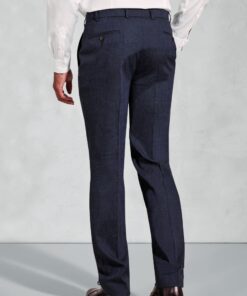 Alternative view of Tailored Fit Grant Navy Linen Blend Mixer Suit Trouser