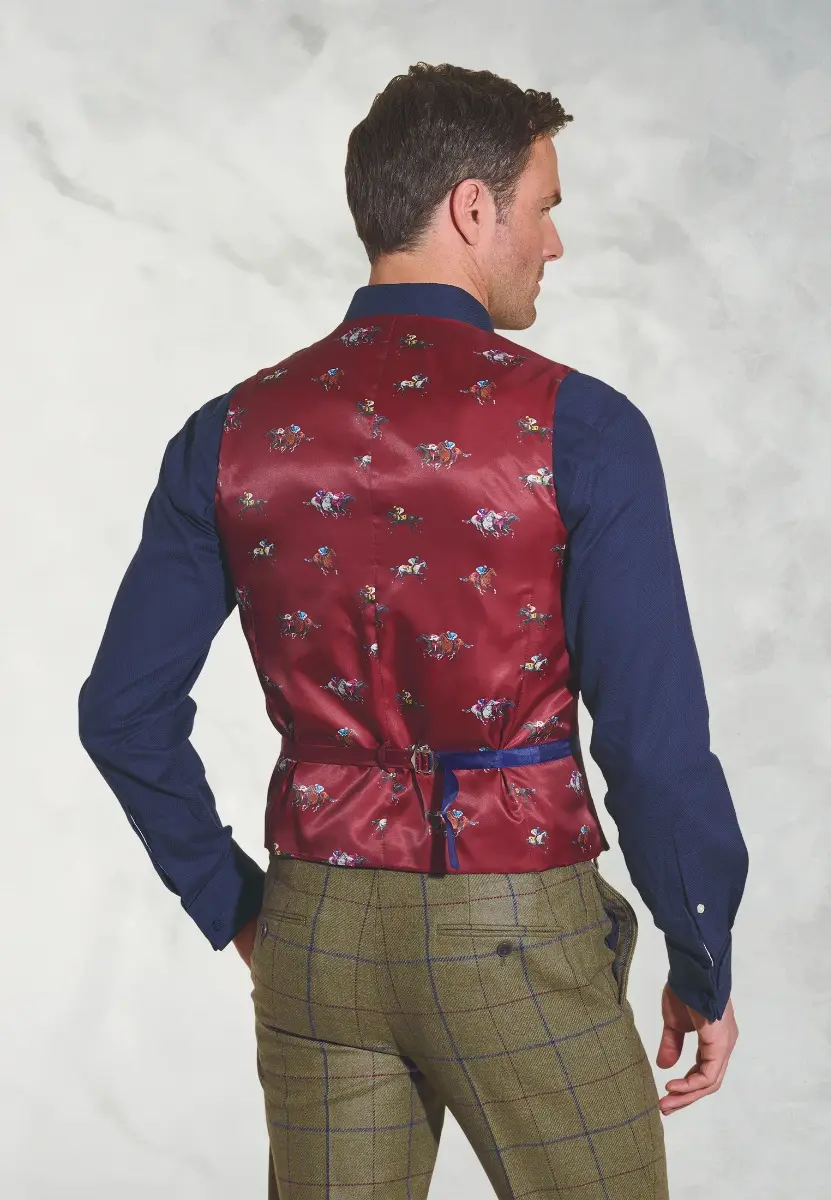 Haincliffe Green Check Wool Suit - Image 4
