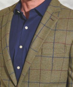 Alternative view of Tailored Fit Haincliffe Green Check Wool Suit Jacket