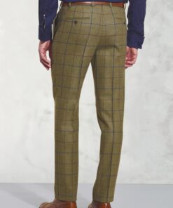 Alternative view of Tailored Fit Haincliffe Green Check Wool Suit Trouser