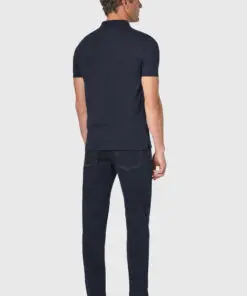 Alternative view of Hampton Cotton Stretch Navy Polo Shirt