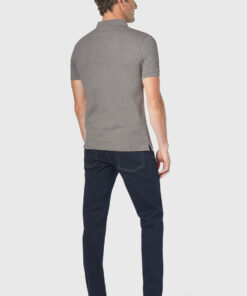 Alternative view of Hampton Cotton Stretch Grey Marl Polo Shirt