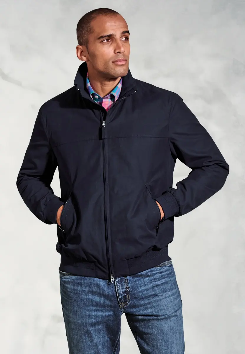 Hanks Navy Harrington Jacket