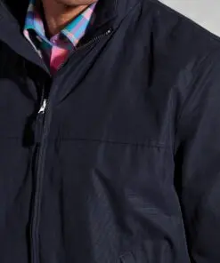 Alternative view of Hanks Navy Harrington Jacket