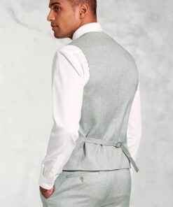 Alternative view of Tailored Fit Hardy Green Textured Occasion Suit Waistcoat